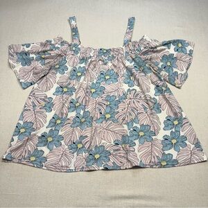Floral Off-Shoulder Top by Melloday - Size Large